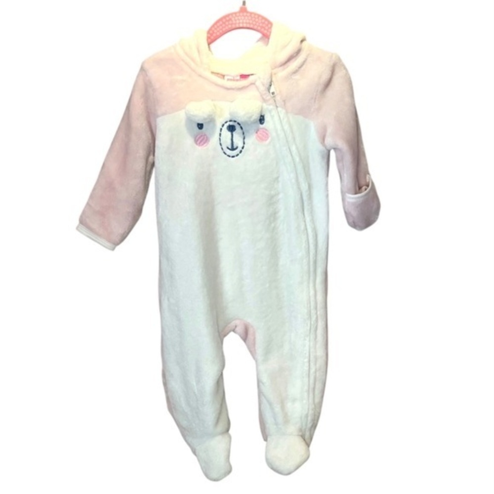 Penelope Mack Baby Bunting Footed Outfit Size 6-9 Months Bear